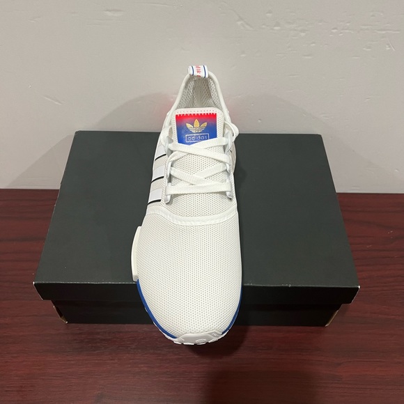 Adidas, NDM, FY1163, White, Blue & Red - Picture 3 of 13